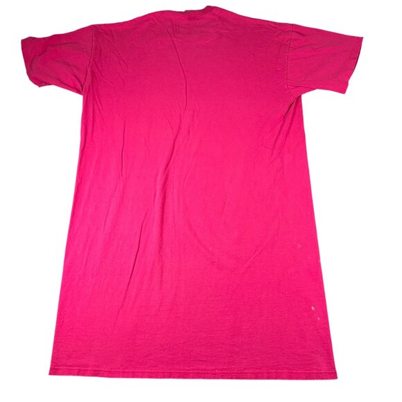 Vtg Jerzees Womens One Size Pink Sea Life Graphic T-Shirt Short Sleeve Dress - Picture 11 of 13